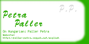 petra paller business card